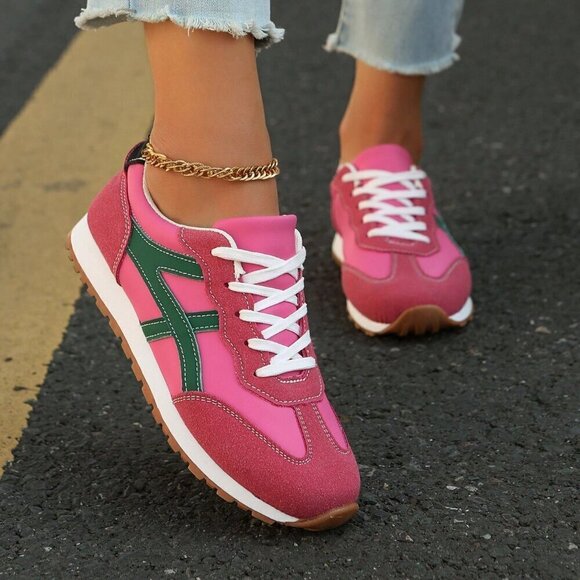 Casual Women's Patchwork Sneakers - Picture 1 of 7